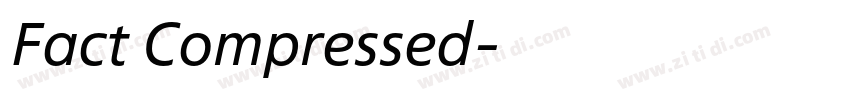 Fact Compressed字体转换